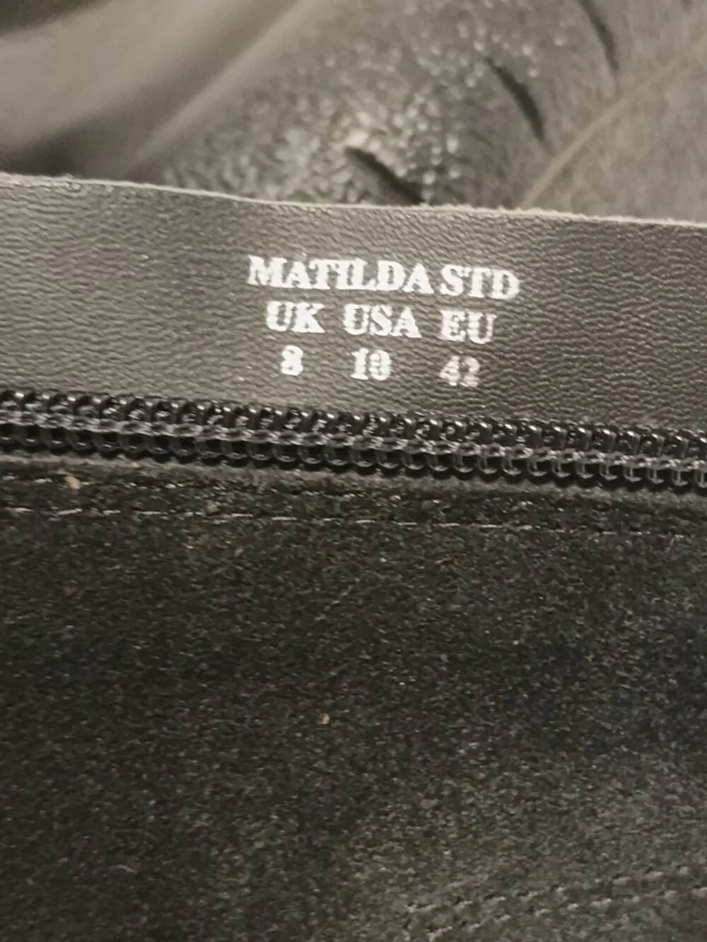 Hotter Matilda Mid Calf Boots Women’s US 10 Black Leather Suede Comfort